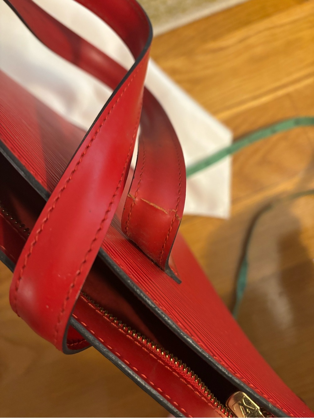 Louis Vuitton Vintage Red Epi Leather St Jacques PM - Picture 9 of 10